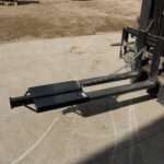 Messer Attachments Fork Hitch Mover installed on forklift tines for towing applications.