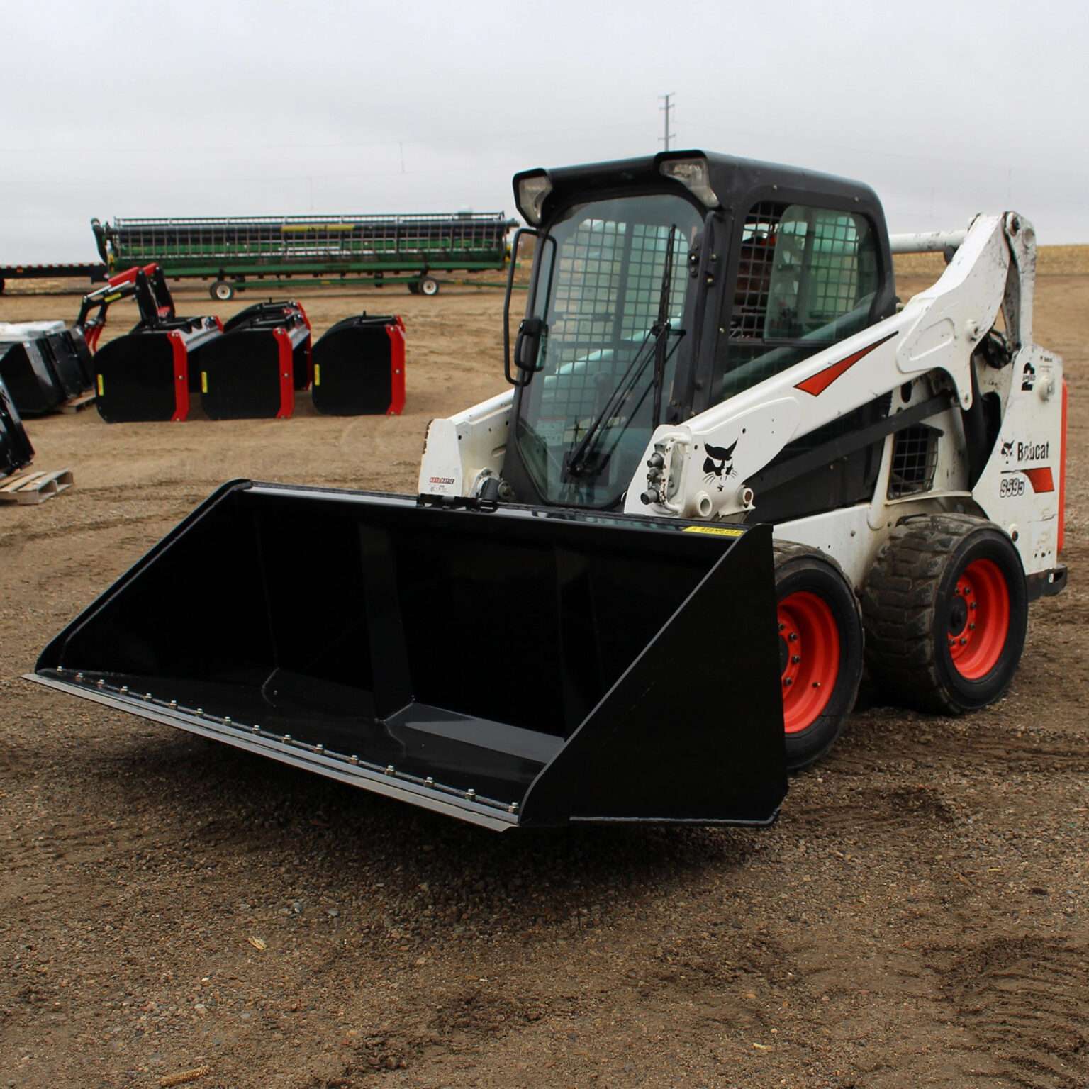 96" Solid Back Snow Bucket