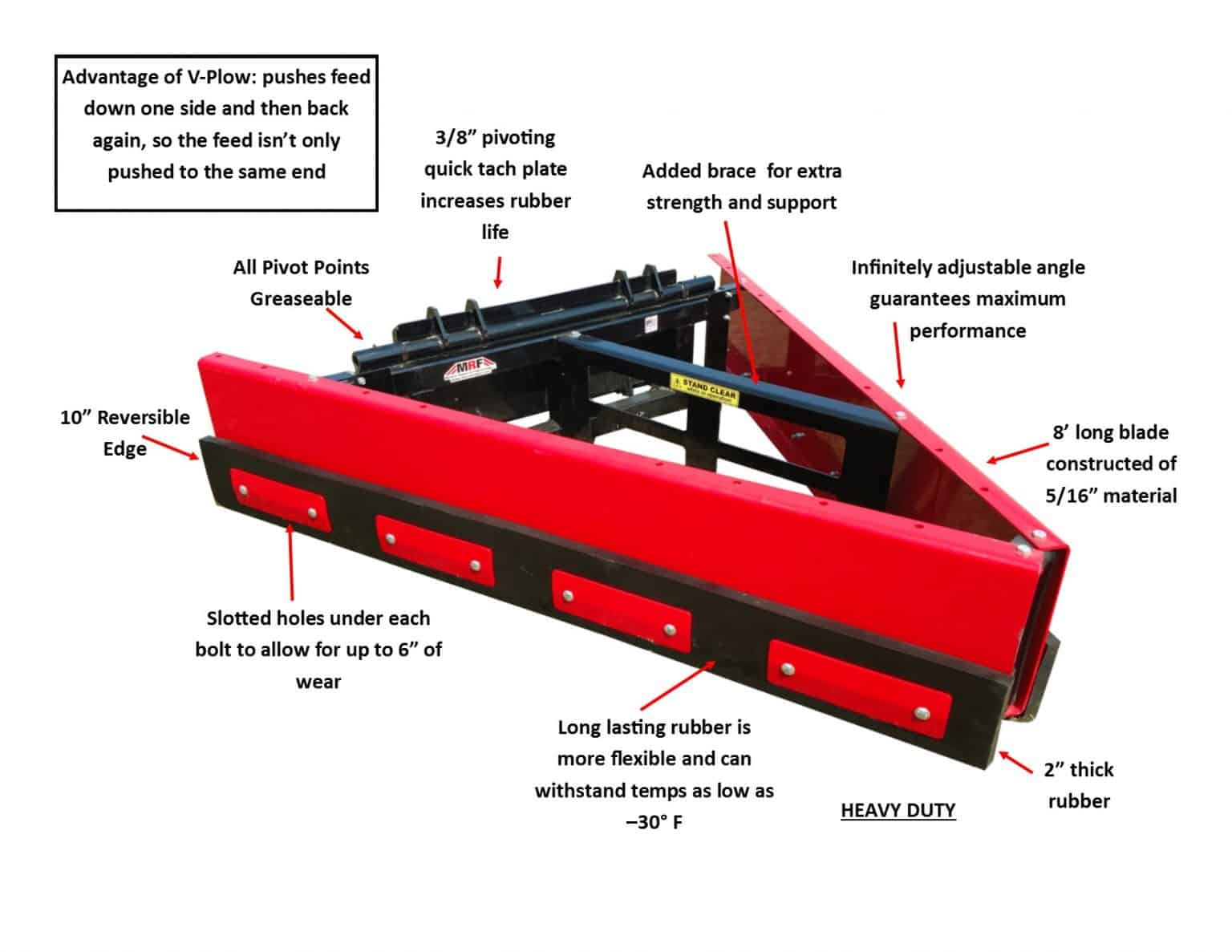 feed pusher v plow