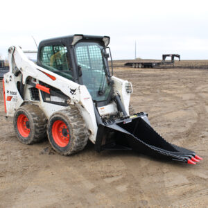 stump bucket attachment for skid loaders. Made by Messer Attachments