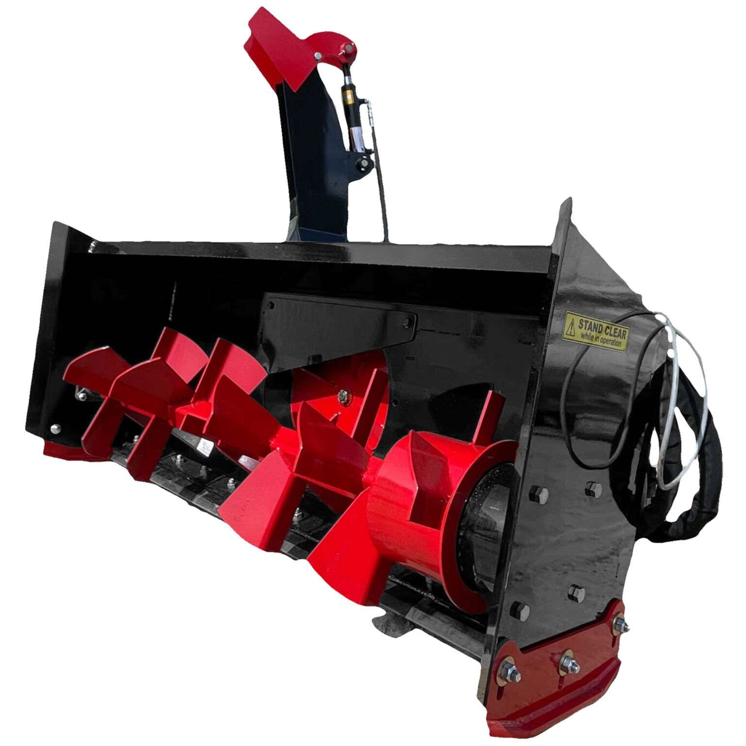 72" Snowblower for skid loader by Messer Attachmnents fits John Deere, Case, Bobcat, New Holland, Caterpillar, Kubota.